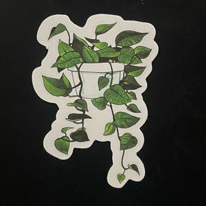 Draping Leaf Plant Sticker
